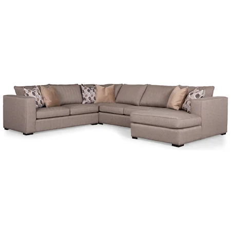 Contemporary Customizable Sectional with Chaise